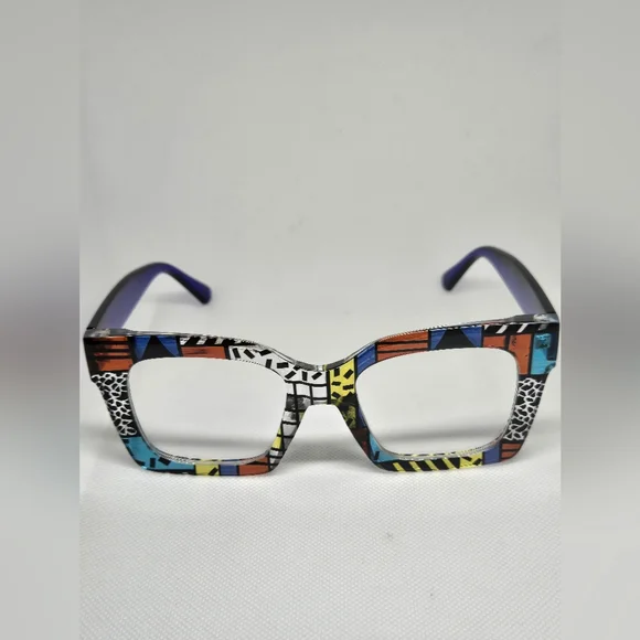 Colorful Geometric Patterned Glasses - Picture 3 of 7